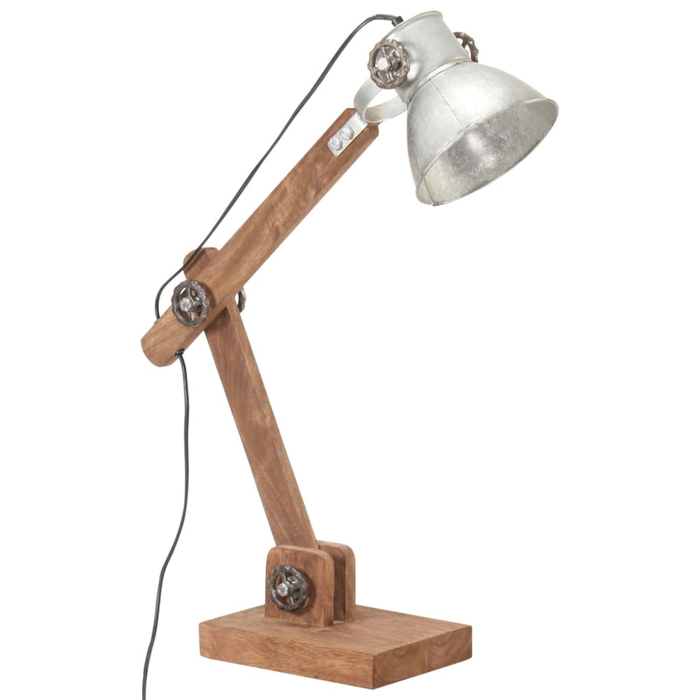 Lampă De Birou Industrială, Argintiu, 58X18X90 Cm, E27, Rotund