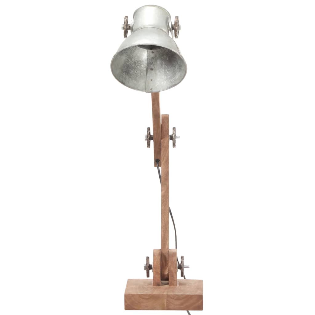 Lampă De Birou Industrială, Argintiu, 58X18X90 Cm, E27, Rotund