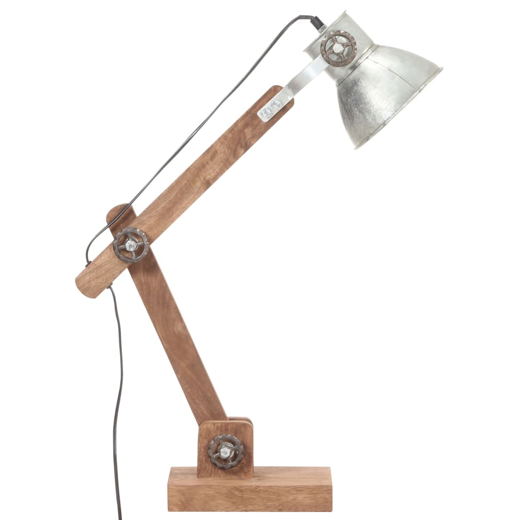 Lampă De Birou Industrială, Argintiu, 58X18X90 Cm, E27, Rotund