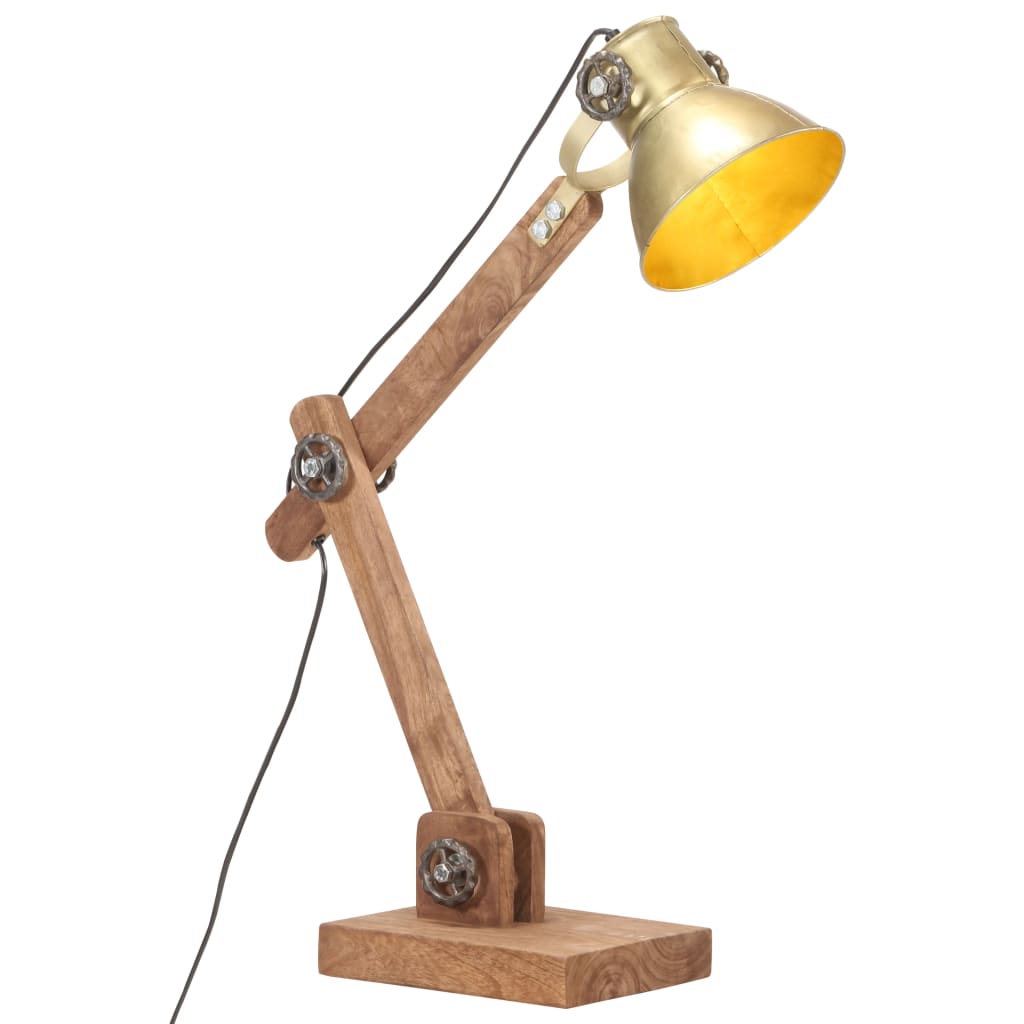 Lampă De Birou Industrială, Alamă, 58X18X90 Cm, E27, Rotund
