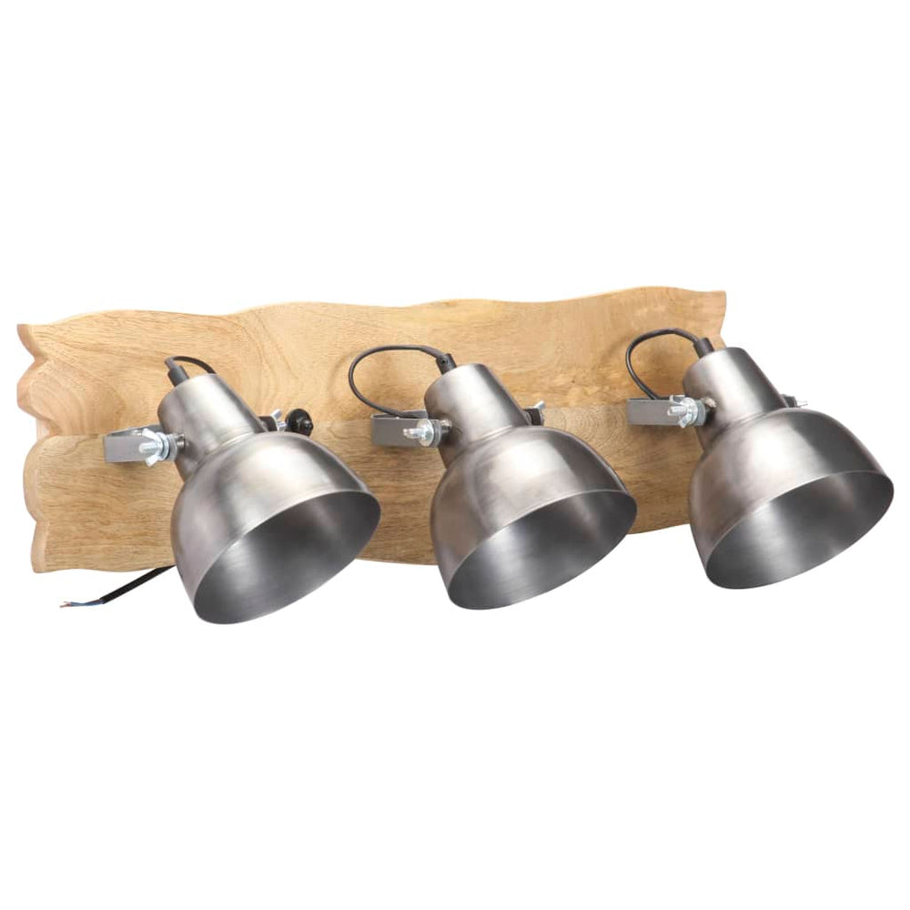 Lampă De Perete Industrială 68X23 Cm Lemn Mango E27