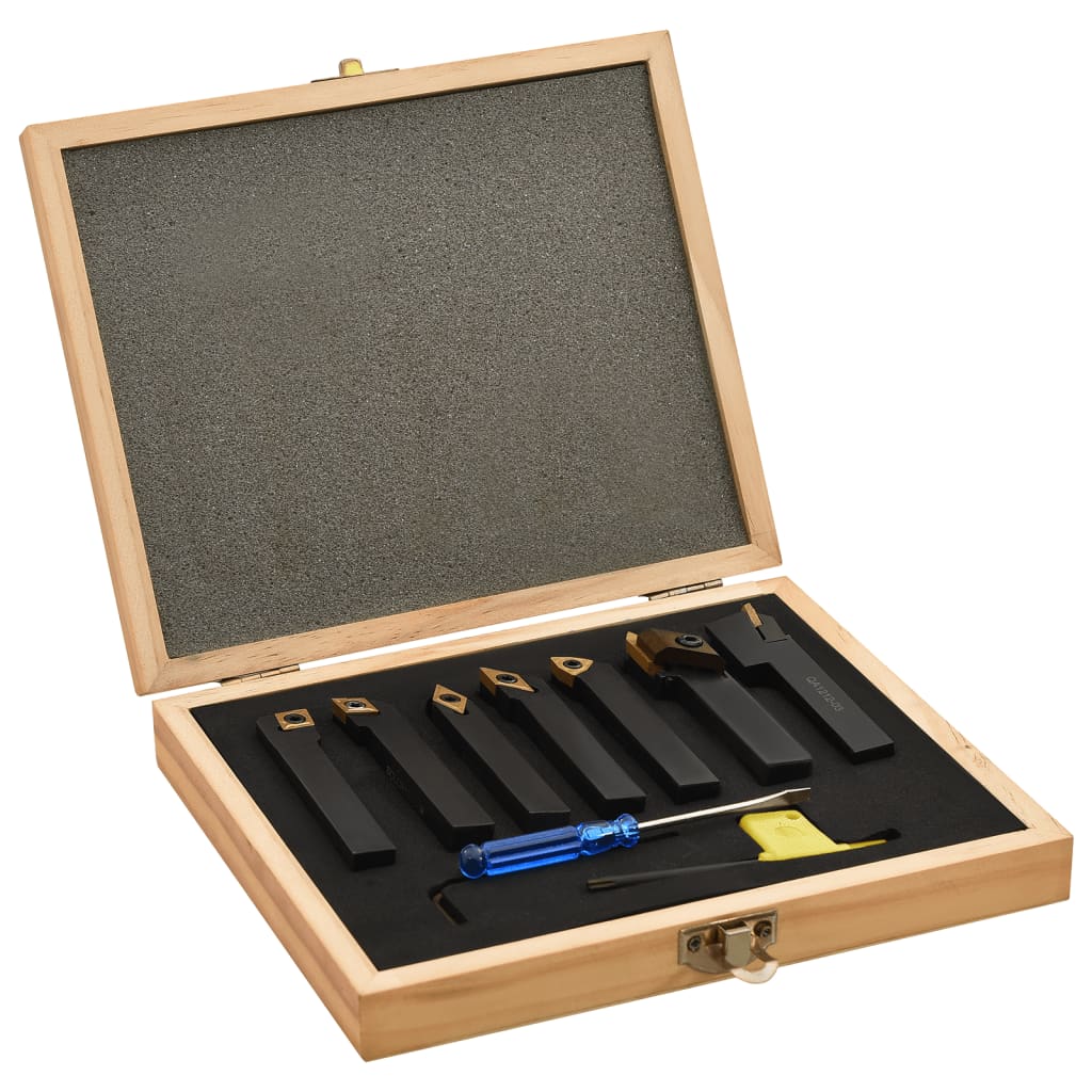 Set Unelte De Strunjire Indexabile, 12 Piese, , 100 Mm