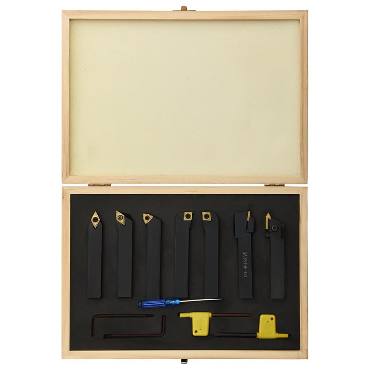 Set Unelte De Strunjire Indexabile, 12 Piese, , 100 Mm