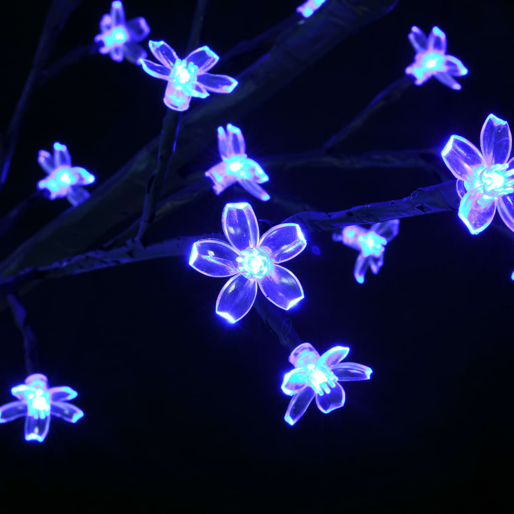 Pom Crăciun, 2000 Led-Uri Lumină Albastră Flori De Cireș