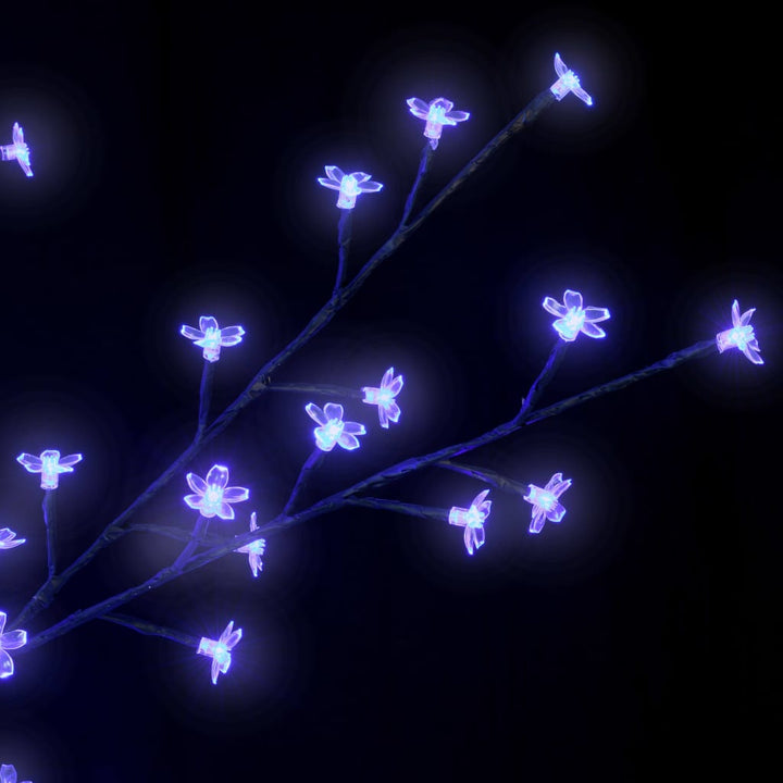 Pom Crăciun, 2000 Led-Uri Lumină Albastră Flori De Cireș