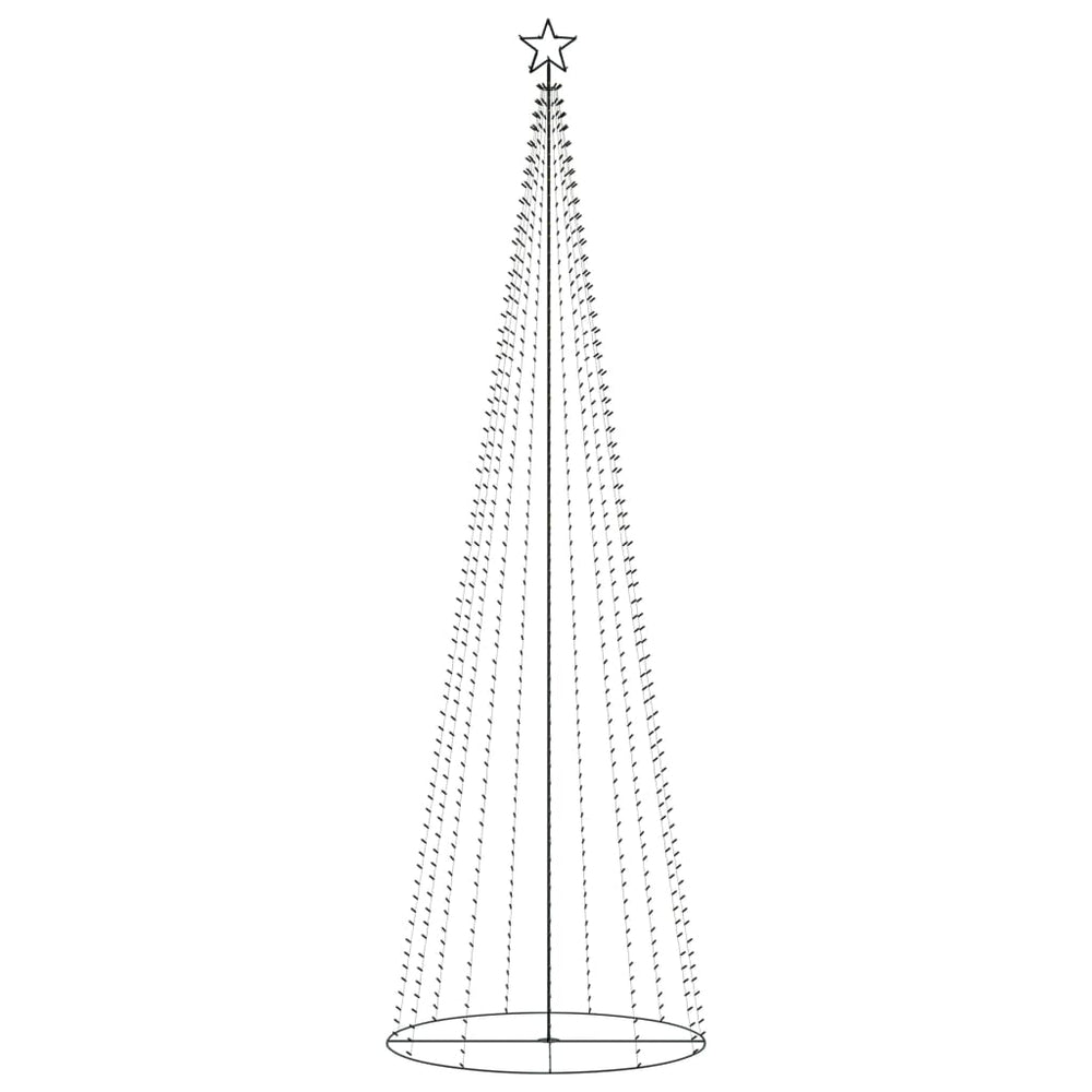 Decorațiune Brad Crăciun Conic 752 Led-Uri Colorate 160X500 Cm