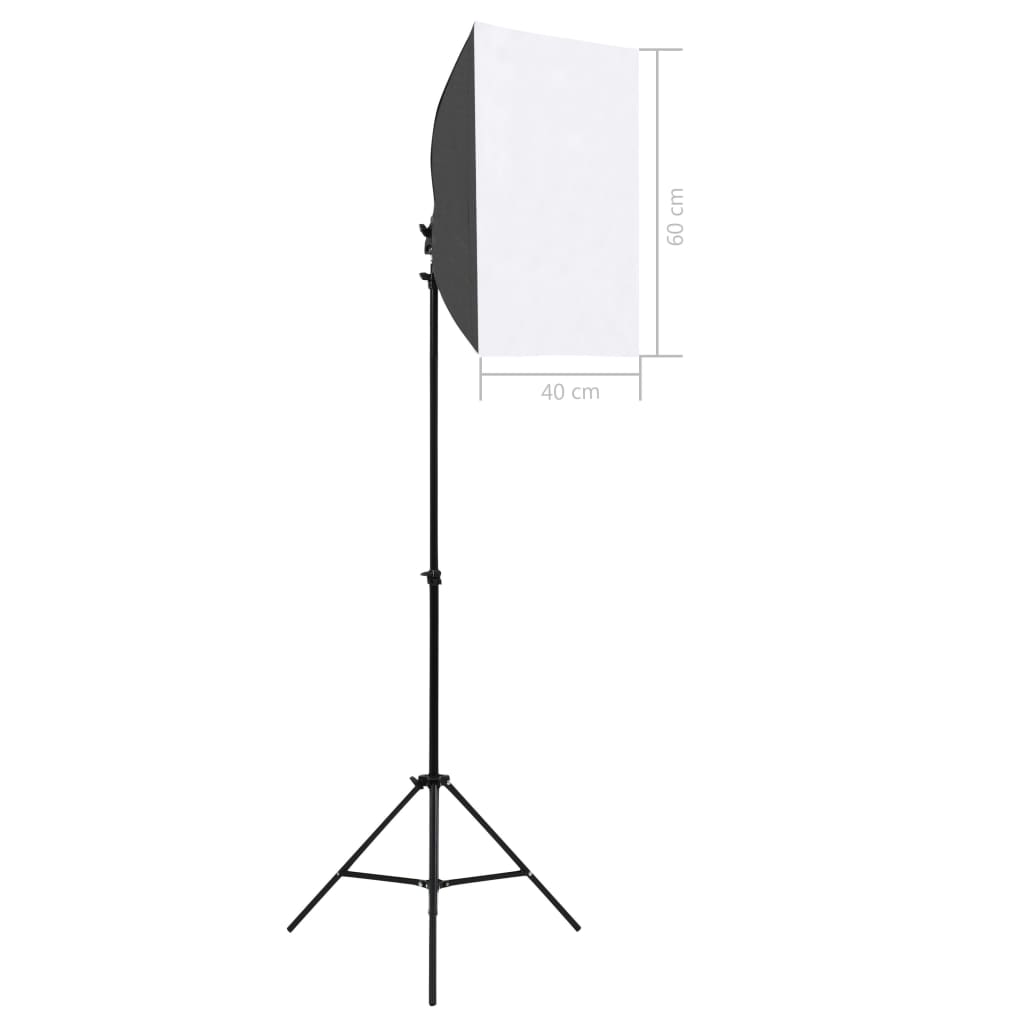 Kit Studio Foto Cu Lumini Softbox Și Fundal