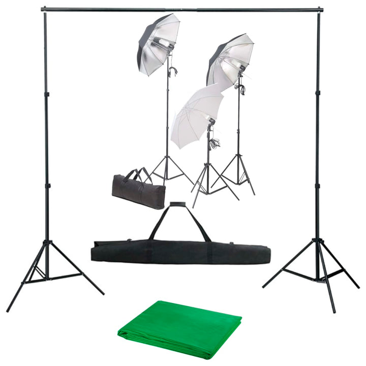 Kit Studio Foto Cu Set De Lumini Și Fundal