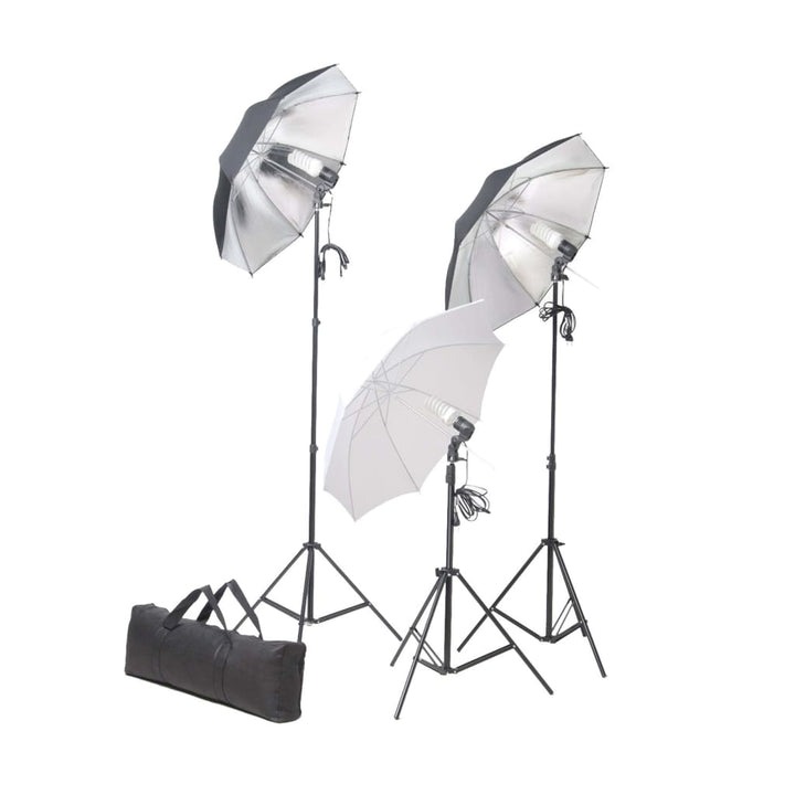 Kit Studio Foto Cu Set De Lumini Și Fundal