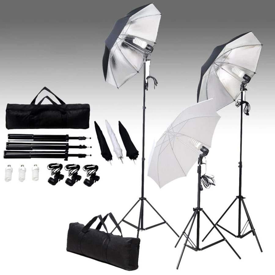 Kit Studio Foto Cu Set De Lumini Și Fundal
