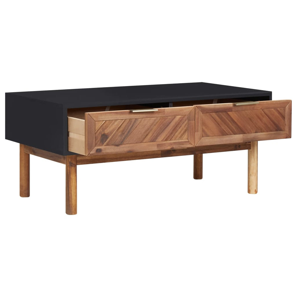 Măsuță De Cafea, 90X50X40 Cm, Lemn Masiv De Acacia Și Mdf