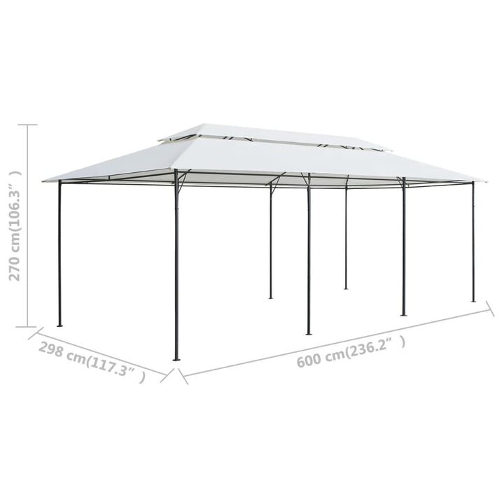 Pavilion, Alb, 600 X 298 X 270 Cm, 180G/M²