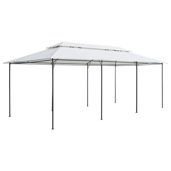 Pavilion Cu Perdele, Alb, 600 X 298 X 270 Cm, 180G/M²
