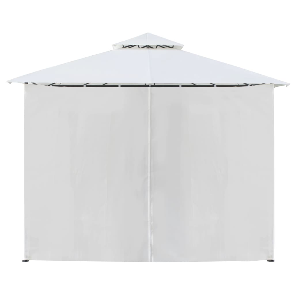 Pavilion Cu Perdele, Alb, 600 X 298 X 270 Cm, 180G/M²