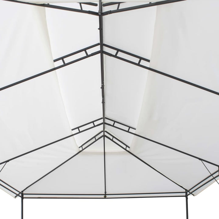 Pavilion Cu Perdele, Alb, 600 X 298 X 270 Cm, 180G/M²