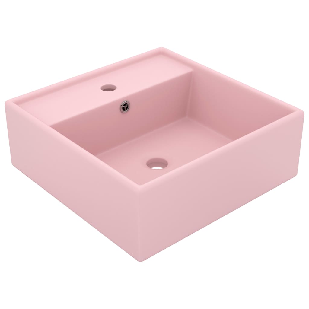 Chiuvetă Lux Preaplin Verde Mat 41X41 Cm Ceramică Pătrat
