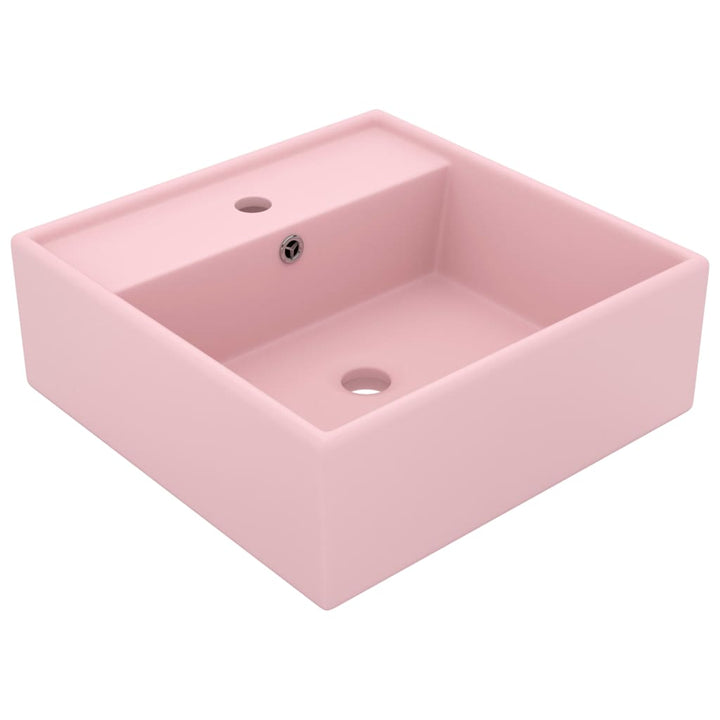 Chiuvetă Lux Preaplin Verde Mat 41X41 Cm Ceramică Pătrat