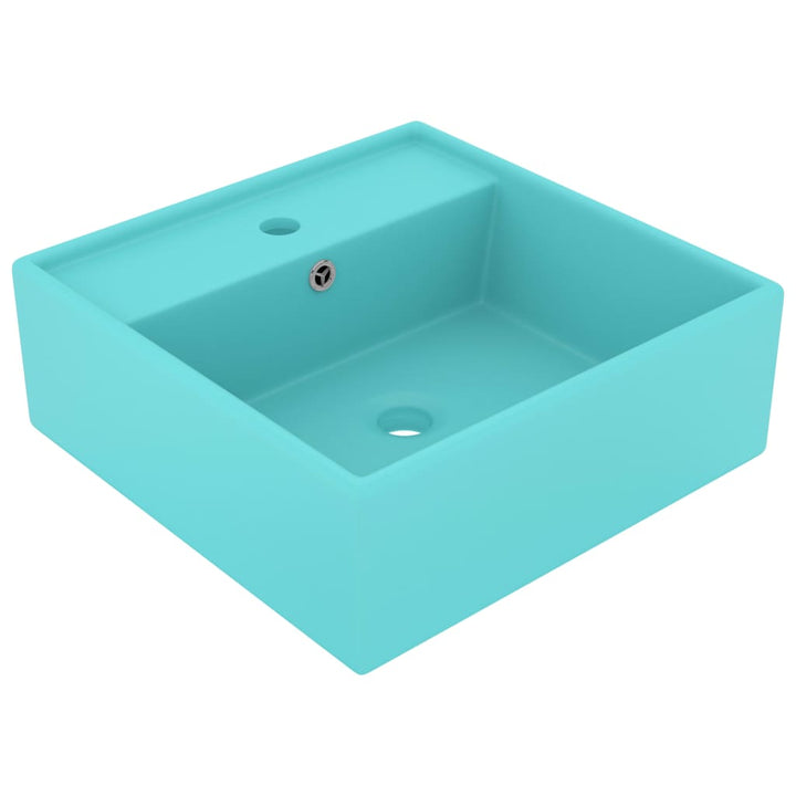 Chiuvetă Lux Preaplin Verde Mat 41X41 Cm Ceramică Pătrat
