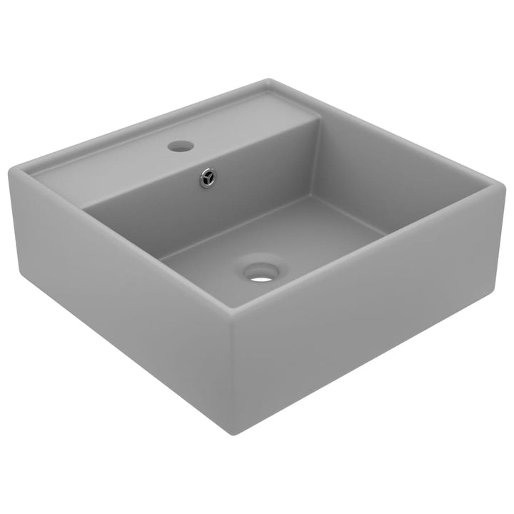 Chiuvetă Lux Preaplin Verde Mat 41X41 Cm Ceramică Pătrat