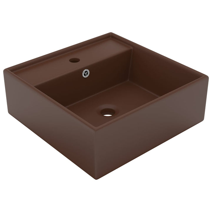 Chiuvetă Lux Preaplin Verde Mat 41X41 Cm Ceramică Pătrat