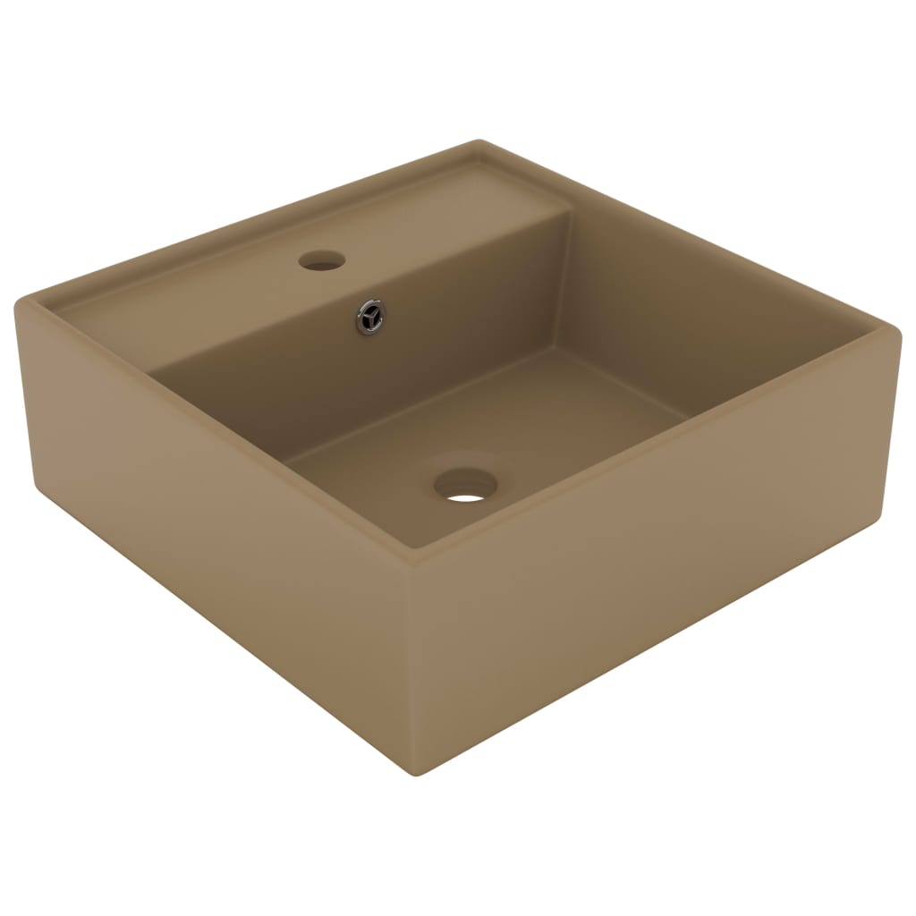 Chiuvetă Lux Preaplin Verde Mat 41X41 Cm Ceramică Pătrat