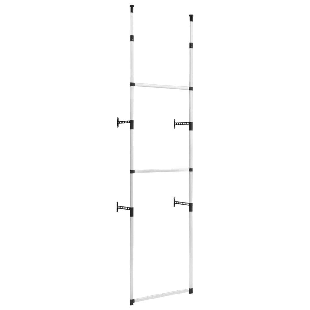 Sistem De Șifonier Telescopic Cu Bare, Aluminiu