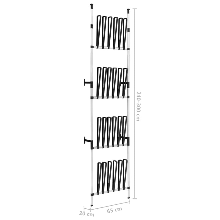 Sistem Telescopic Pentru Ghete, Cu Bare, Aluminiu
