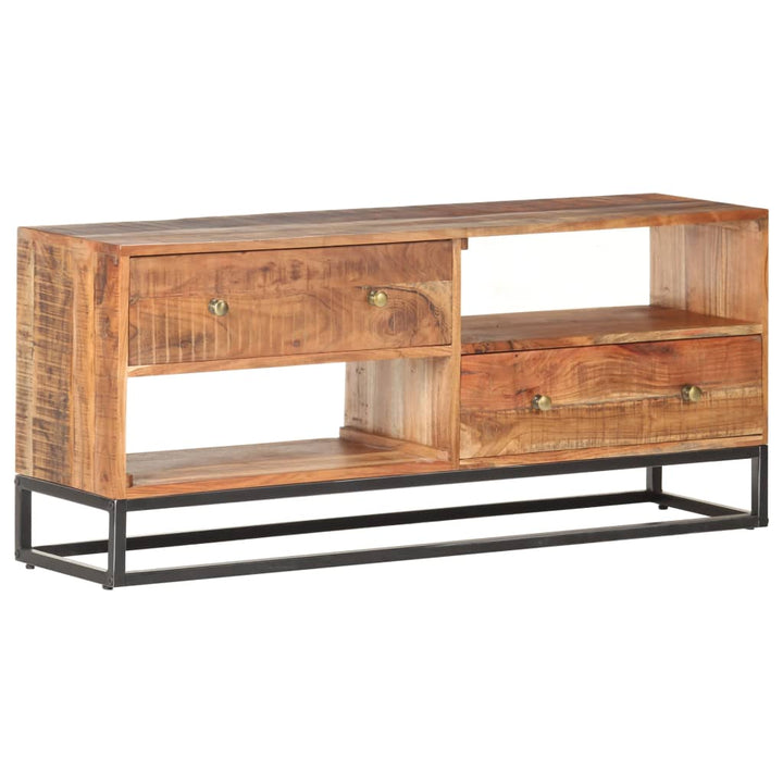 Comodă Tv, 120X30X50 Cm, Lemn De Acacia Nefinisat
