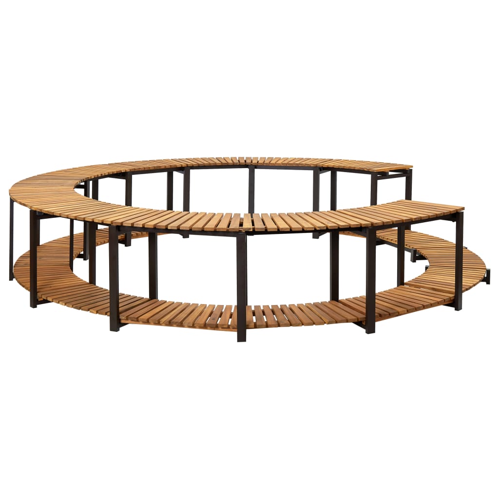 Mobilier De Împrejmuire Spa, 273X53 Cm, Lemn Masiv De Acacia