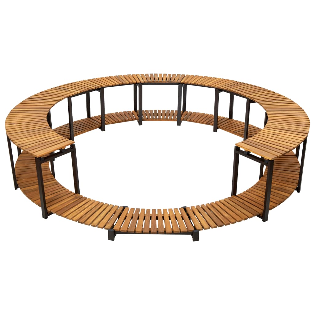 Mobilier De Împrejmuire Spa, 273X53 Cm, Lemn Masiv De Acacia