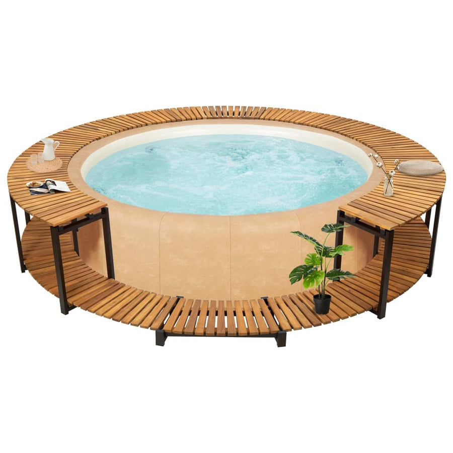 Mobilier De Împrejmuire Spa, 273X53 Cm, Lemn Masiv De Acacia