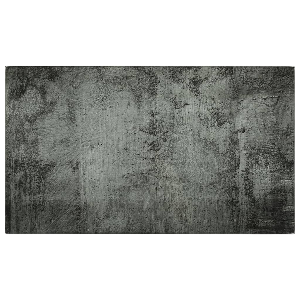 Plăci De Tocat, 2 Buc., Sticlă Securizată, Model De Beton