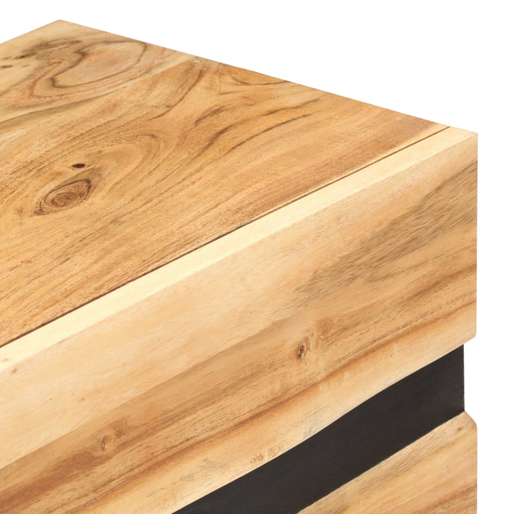 Dulap, 120X30X75 Cm, Lemn Masiv De Acacia