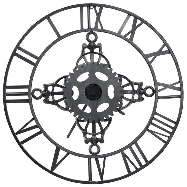 Ceas De Perete, Argintiu, 78 Cm, Metal