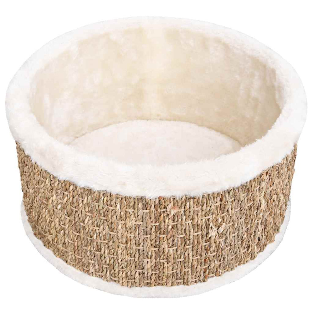 Coș Rotund Pentru Pisici, 36 Cm, Iarbă De Mare