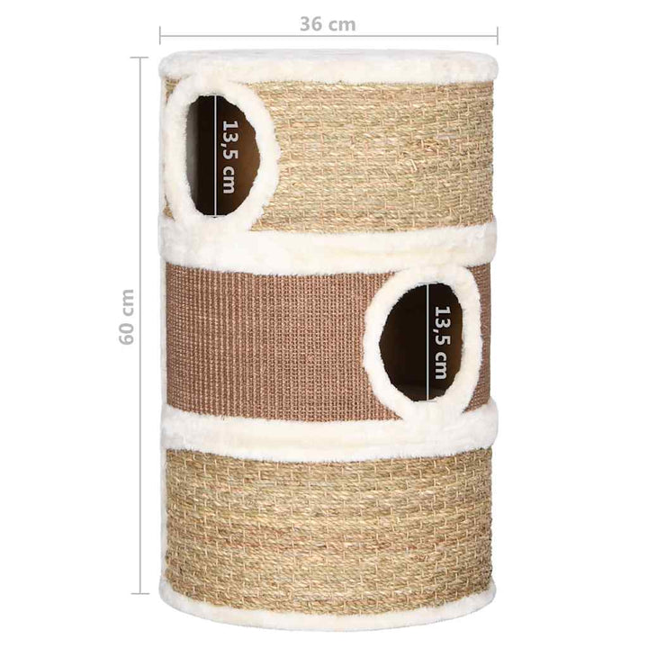 Butoiaș De Zgâriat Pentru Pisici, 60 Cm, Iarbă De Mare