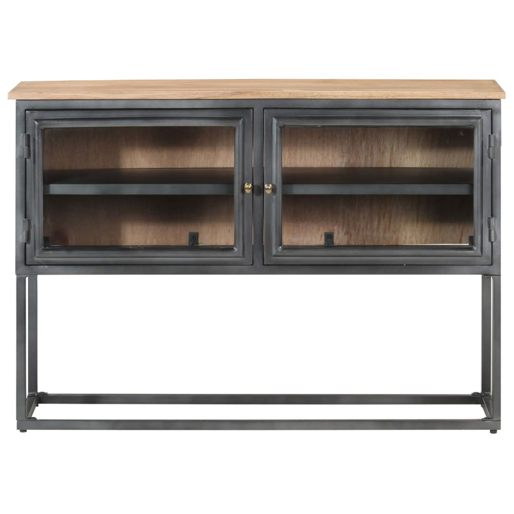 Servantă, 100X30X70 Cm, Gri, Lemn Masiv De Acacia