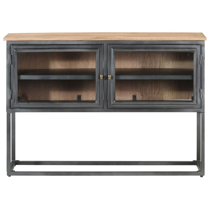 Servantă, 100X30X70 Cm, Gri, Lemn Masiv De Acacia