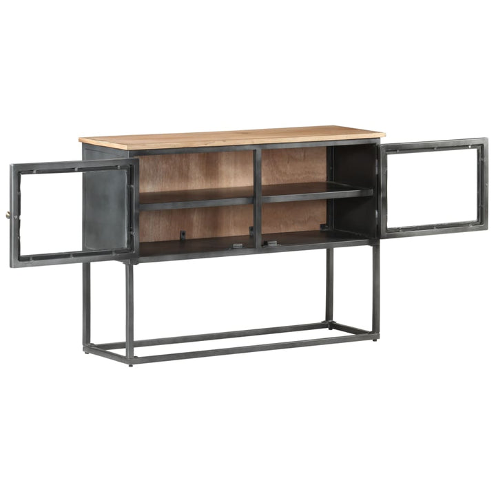 Servantă, 100X30X70 Cm, Gri, Lemn Masiv De Acacia