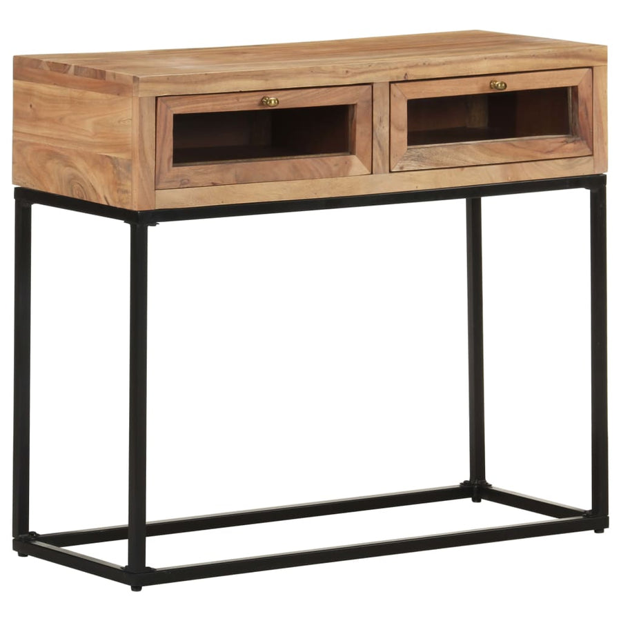 Masă Consolă, 90X35X76 Cm, Lemn Masiv De Acacia