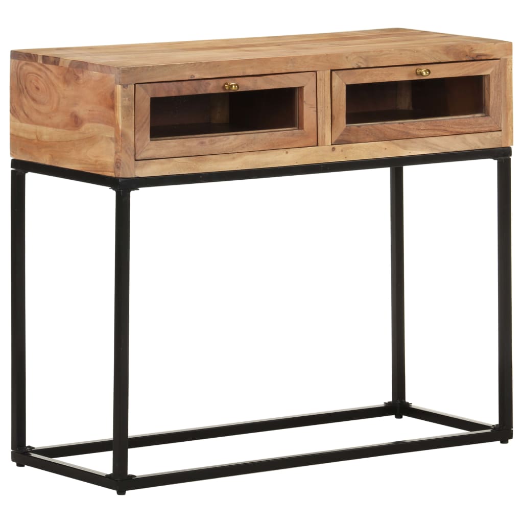 Masă Consolă, 90X35X76 Cm, Lemn Masiv De Acacia