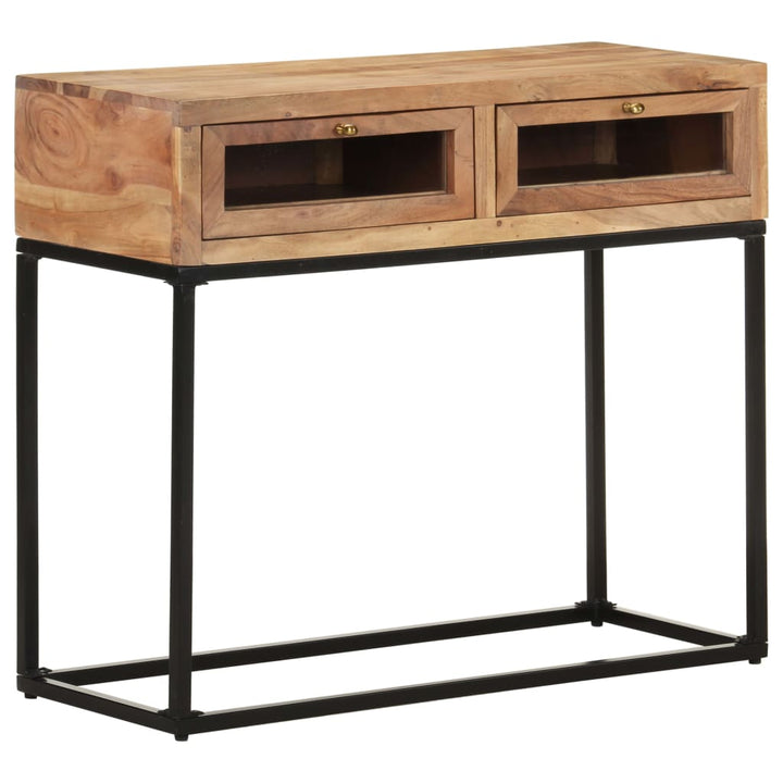 Masă Consolă, 90X35X76 Cm, Lemn Masiv De Acacia