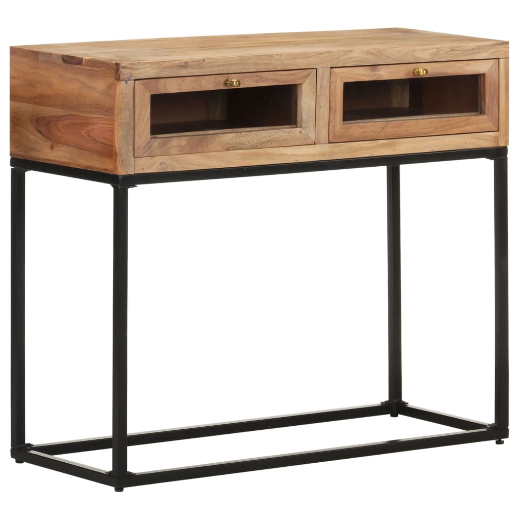 Masă Consolă, 90X35X76 Cm, Lemn Masiv De Acacia