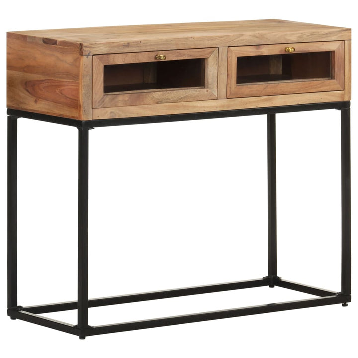 Masă Consolă, 90X35X76 Cm, Lemn Masiv De Acacia