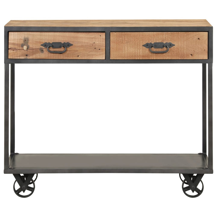 Masă Consolă, 90X35X74 Cm, Lemn Masiv Reciclat