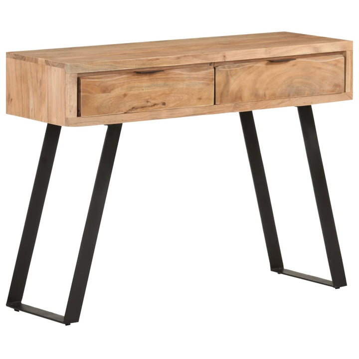 Masă Consolă, 100X35X76 Cm, Lemn Masiv Acacia, Margini Vii