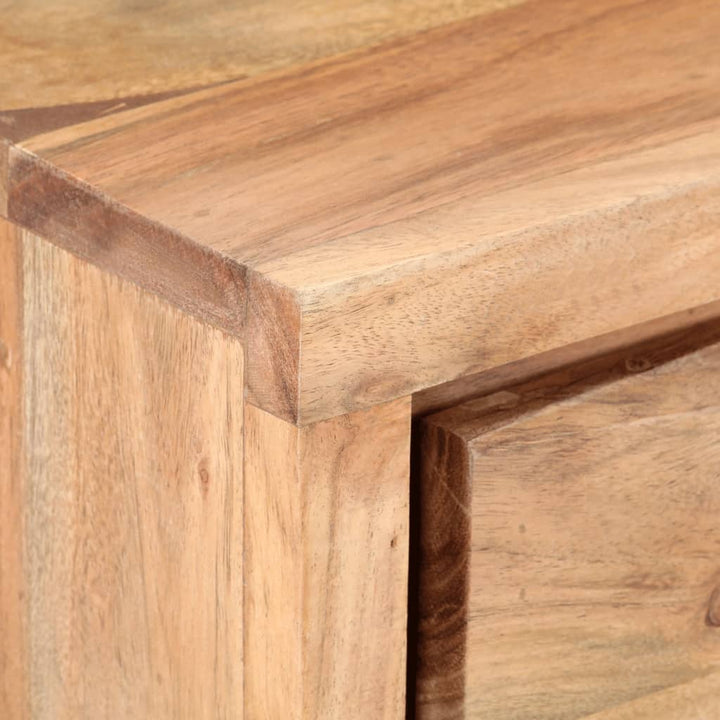 Masă Consolă, 100X35X76 Cm, Lemn Masiv Acacia, Margini Vii