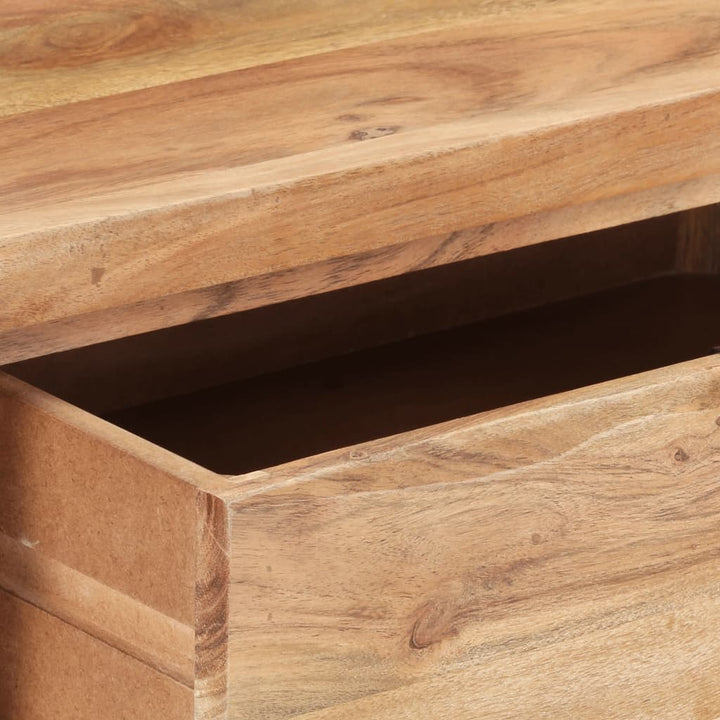Masă Consolă, 100X35X76 Cm, Lemn Masiv Acacia, Margini Vii