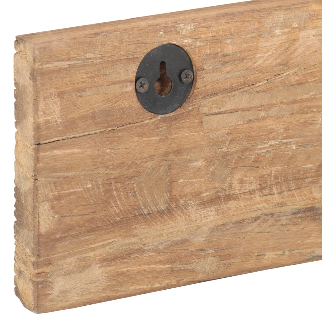 Cuier De Hol Cu 5 Cârlige, 100X2,5X15 Cm, Lemn Masiv Reciclat