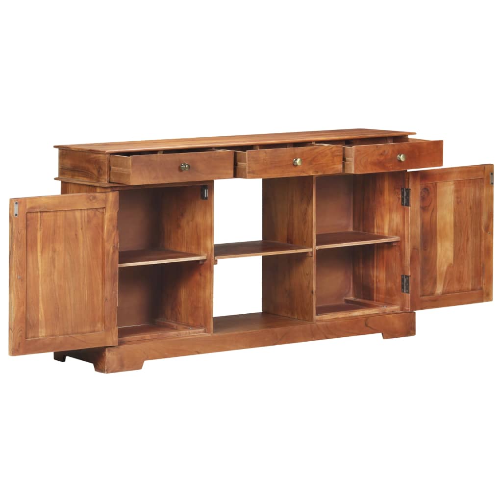 Servantă, 135 X 35 X 75 Cm, Lemn Masiv De Acacia